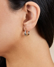 Load image into Gallery viewer, Sterling Silver Janice Twisted Hoop Earrings