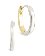Load image into Gallery viewer, Sterling Silver Tinsley Micro Hoops