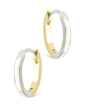Load image into Gallery viewer, Sterling Silver Tinsley Micro Hoops