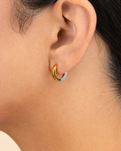 Load image into Gallery viewer, Francisca Dual Tone Thick Micro Hoops