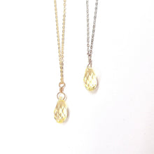 Load image into Gallery viewer, Swarovski Crystal Droplet Necklace: Many Colors Available