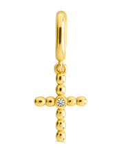 Load image into Gallery viewer, Sterling Silver CZ Cross Charm