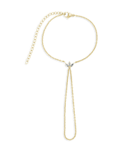 Load image into Gallery viewer, Amari Lotus CZ Hand Chain
