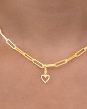 Load image into Gallery viewer, Sterling Silver Braided Heart Outline Charm