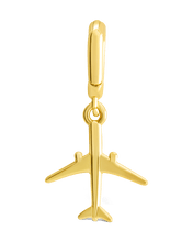 Load image into Gallery viewer, Sterling Silver Airplane Charm