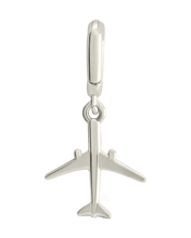 Load image into Gallery viewer, Sterling Silver Airplane Charm