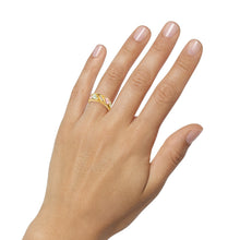 Load image into Gallery viewer, Three Diamond - Black Hills Gold Ladies Ring