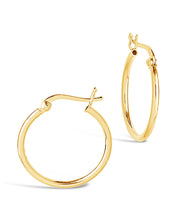 Load image into Gallery viewer, Sterling Silver Hoop Earrings