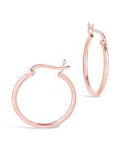 Load image into Gallery viewer, Sterling Silver Hoop Earrings