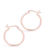 Load image into Gallery viewer, Sterling Silver Hoop Earrings