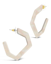 Load image into Gallery viewer, Resin Hex Hoops