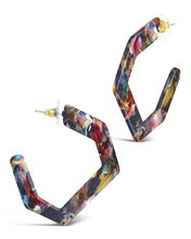 Load image into Gallery viewer, Resin Hex Hoops