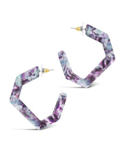 Load image into Gallery viewer, Resin Hex Hoops