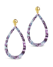 Load image into Gallery viewer, Teardrop Resin Stud Earrings