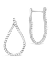 Load image into Gallery viewer, CZ Studded Drop Earrings