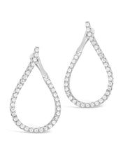 Load image into Gallery viewer, CZ Studded Drop Earrings