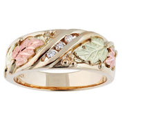 Load image into Gallery viewer, Three Diamond - Black Hills Gold Ladies Ring