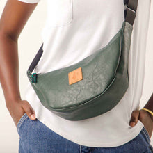 Load image into Gallery viewer, Round Mini Vegan Leather Crossbody Shoulder Bag