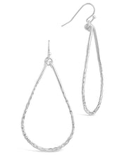 Load image into Gallery viewer, Hammered Teardrop Dangle Earring