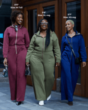 Load image into Gallery viewer, Green Satin Lined Jumpsuit - DON GREAT