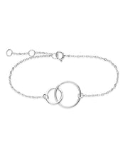 Load image into Gallery viewer, Sterling Silver Interlocking Circle Bracelet