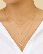 Load image into Gallery viewer, CZ Celestial Infinity Necklace