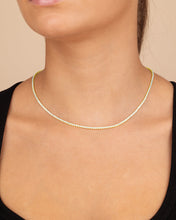 Load image into Gallery viewer, Bezel CZ Tennis Necklace