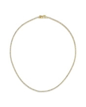 Load image into Gallery viewer, Bezel CZ Tennis Necklace