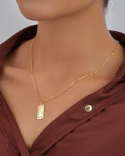 Load image into Gallery viewer, CZ Constellation Dog Tag Pendant Necklace