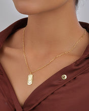 Load image into Gallery viewer, CZ Constellation Dog Tag Pendant Necklace