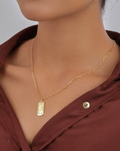 Load image into Gallery viewer, CZ Constellation Dog Tag Pendant Necklace