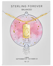 Load image into Gallery viewer, CZ Constellation Dog Tag Pendant Necklace
