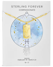 Load image into Gallery viewer, CZ Constellation Dog Tag Pendant Necklace