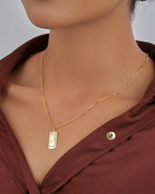 Load image into Gallery viewer, CZ Constellation Dog Tag Pendant Necklace