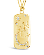 Load image into Gallery viewer, CZ Constellation Dog Tag Pendant Necklace