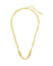 Load image into Gallery viewer, Samar CZ-Encrusted Chain Link Necklace