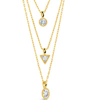Load image into Gallery viewer, Julie CZ & Layered Chain Necklace