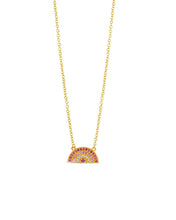 Load image into Gallery viewer, Rainbow CZ Pendant Necklace