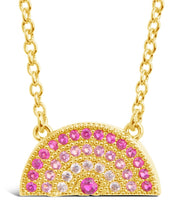 Load image into Gallery viewer, Rainbow CZ Pendant Necklace