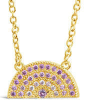 Load image into Gallery viewer, Rainbow CZ Pendant Necklace
