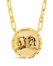Load image into Gallery viewer, Bold CZ Zodiac Link Pendant Necklace