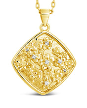 Load image into Gallery viewer, Ophelia CZ Floral Pendant Necklace