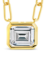 Load image into Gallery viewer, Camille Bezel CZ Statement Necklace