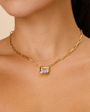 Load image into Gallery viewer, Camille Bezel CZ Statement Necklace
