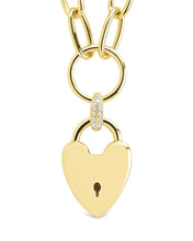 Load image into Gallery viewer, Mirren Heart Padlock Necklace