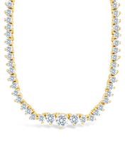 Load image into Gallery viewer, Tatum Adjustable CZ Tennis Necklace