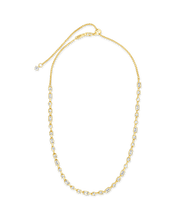 Load image into Gallery viewer, Camden Adjustable CZ Staggered Tennis Necklace