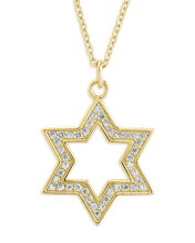 Load image into Gallery viewer, Pave CZ Star of David Pendant