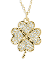 Load image into Gallery viewer, Pave CZ Shamrock Pendant