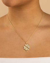 Load image into Gallery viewer, Pave CZ Shamrock Pendant
